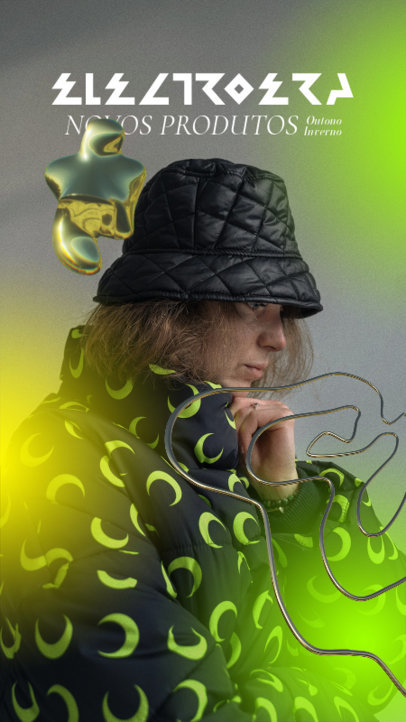 Instagram Story Creator for a Clothing Store Featuring a Y2K Aesthetic 6023a-el1