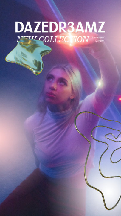 Y2K Instagram Story Maker for a Store's Collection Drop 6023b-el1