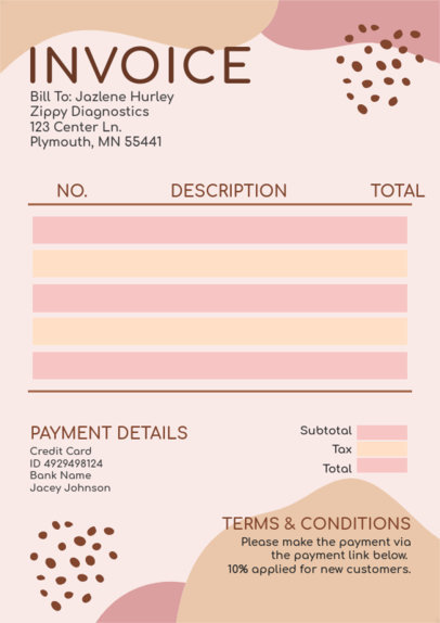 Payment Invoice Generator Featuring a Minimalist Aesthetic 5416e