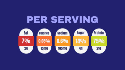 Nutrition Facts Label Maker for a Food Product 5694