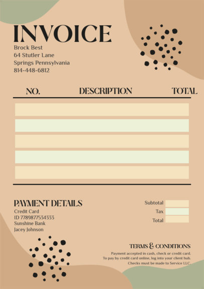 Minimalist Invoice Maker With Simple Shapes 5416d