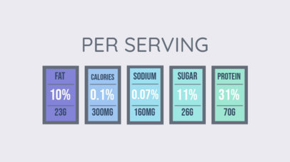 Nutrition Facts Label Generator With Colored Rectangular Shapes 5694a