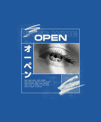 Streetwear T-Shirt Design Creator Featuring a Realistic Photo