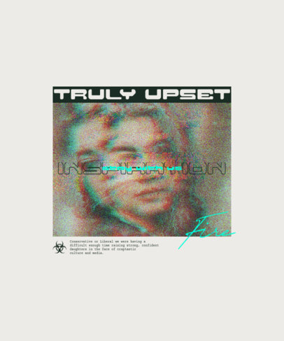 Inspirational T-Shirt Design Template Featuring a Streetwear Theme 6040c-el1