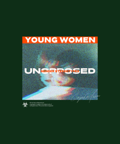 T-Shirt Design Maker Featuring a Bold Typeface and a Quote