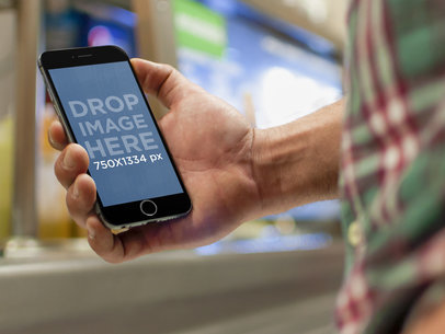 iPhone 6 at a Buffet Restaurant