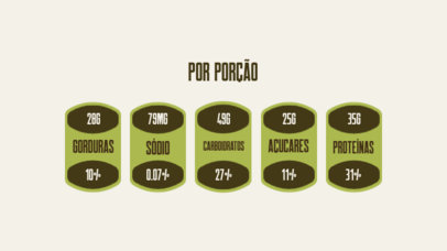 Colorful Nutrition Facts Label Generator With Nutrimental Values 5696e