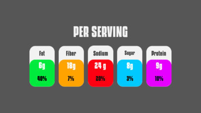 Nutrition Facts Label Creator with Customizable Food Values Per Serving 5695d