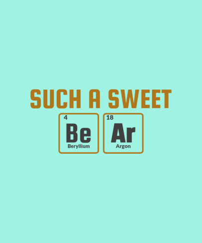 T-Shirt Design Generator with Two Chemical Element Cards