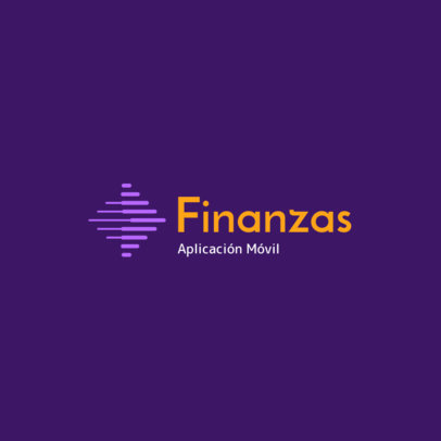 Finance Mobile App Logo Maker with an Abstract Icon