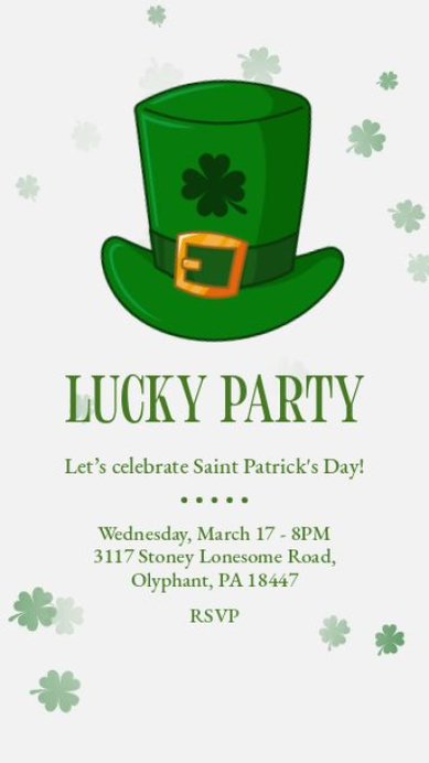 Festive Instagram Story Video Maker for a St Patrick's Day Party