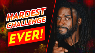 YouTube Thumbnail Template with Colorful Titles and People with Exaggerated Expressions