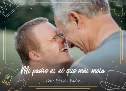 Holiday Greeting Card Maker Featuring a Message for Father's Day 5073h-5440