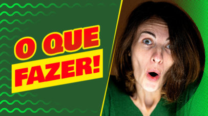 YouTube Thumbnail Generator Featuring a Woman with a Surprised Facial Expression