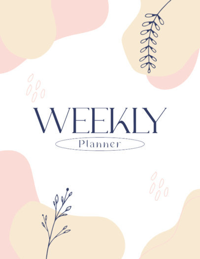 Weekly Planner Cover Design Generator With a Cute Aesthetic 6049e-el1