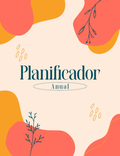 Annual Planner Cover Design Template With a Stylish Theme 6049g-el1