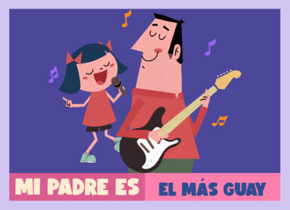 Greeting Card Design Generator to Celebrate Father's Day 4906i-5441