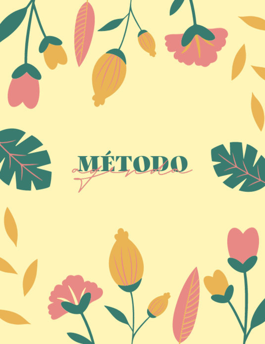 Placeit - Planner Design Creator Featuring Flower Illustrations