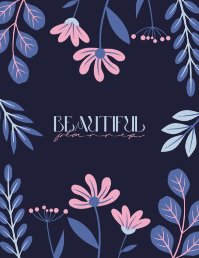 Illustrated Cover Design Maker for a Daily Planner 6045e-el1