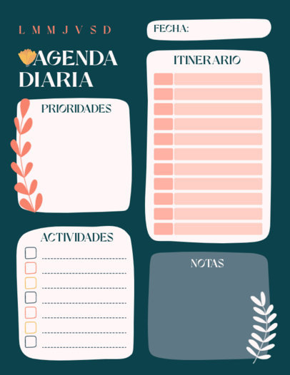 Colorful Planner Generator Featuring a List of Priorities 6058e-el1