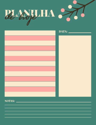 Planner Generator Featuring Colorful Blocks for Everyday Notes 6047f-el1