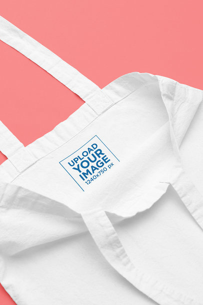 Inside Label Tag Mockup Featuring a Tote Bag m31993
