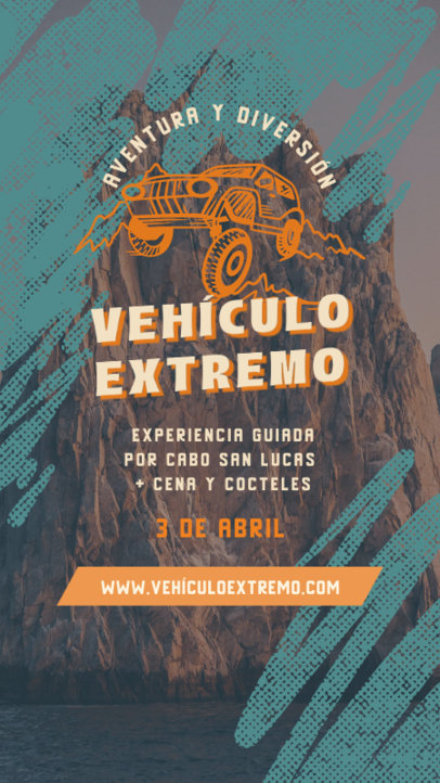Instagram Story Generator Featuring an Off-Road Extreme Adventure Event 5710e