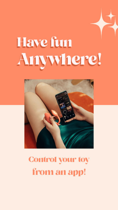 Instagram Story Template for a New Smart Sex Toy Ad