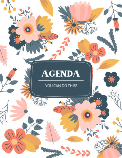 Planner Cover Generator Featuring a Motivational Quote 6057a-el1