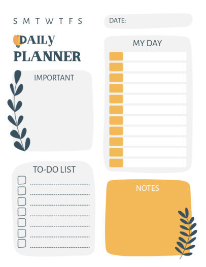 Planner Generator Featuring a To-Do List and a Flower Icon 6058a-el1