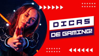 YouTube Thumbnail Maker for a Female Gaming Streamer 5435h