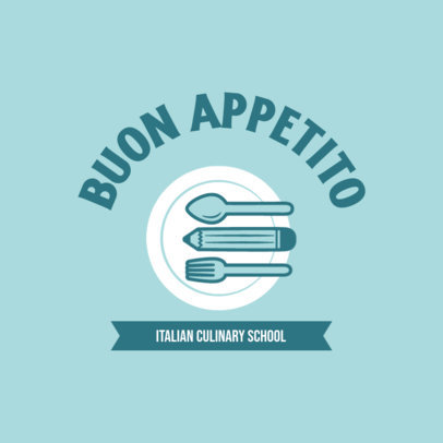 Online Logo Maker for an Italian Cuisine Culinary Institute
