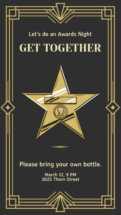 Instagram Story Creator for an Awards Show Night