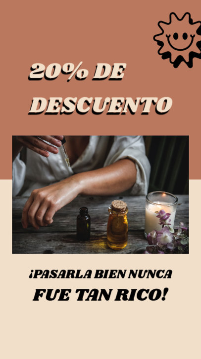 Instagram Story Template Featuring an Adult Toy Store's Big Discount 5433i