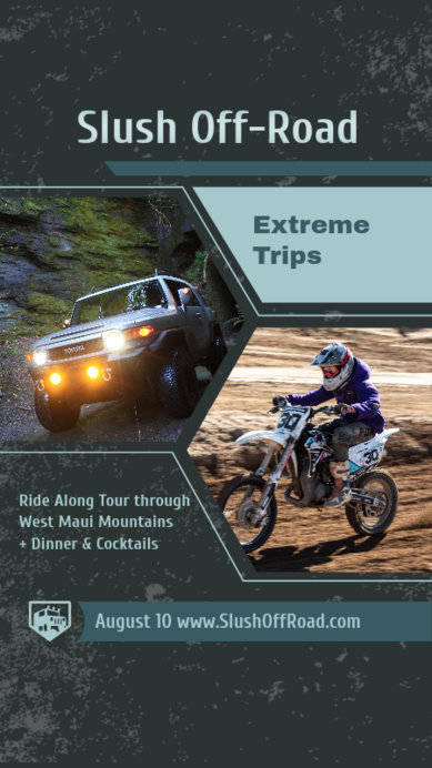 Extreme Instagram Story Maker for an ATV Road Experience