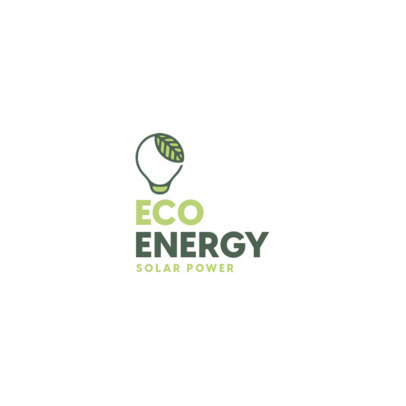 Eco-Energy Logo Maker for a Solar Power Company