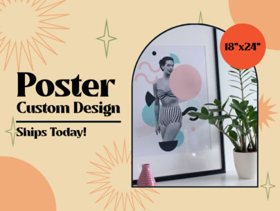 Etsy Listing Template Featuring Colorful Graphics to Promote a POD Shop 5447