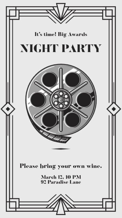 Instagram Story Template for a Big Awards Night Party