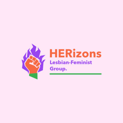 Online Logo Maker for Lesbian-Feminist Organizations