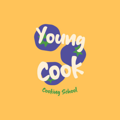 Cooking Academy Logo Template for Kids