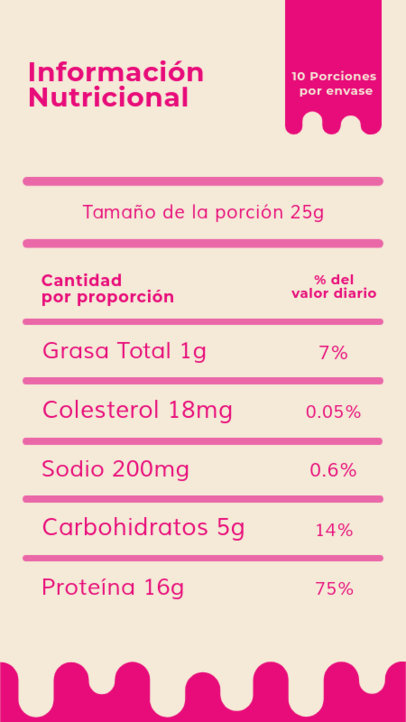 Facts Label Creator Featuring Nutrients Percentages 5697f