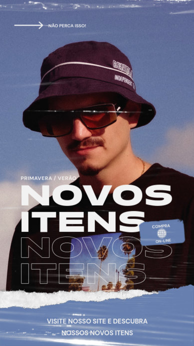 New Collection Instagram Story Creator Featuring a Plastic Texture Aesthetic