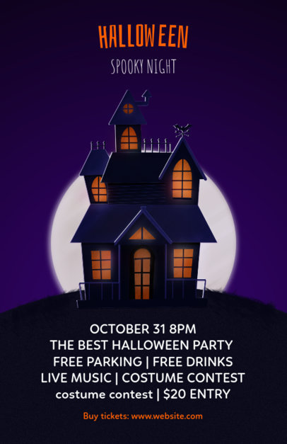 Flyer Template to Design Halloween Party Flyers