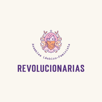 Logo Maker Featuring Illustrated Graphics for Feminist Organizations