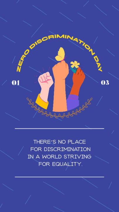 Instagram Story Maker Featuring a Powerful Quote for Zero Discrimination Day 5730