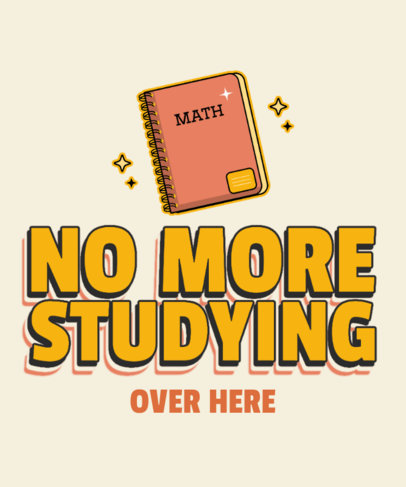 Graduation T-Shirt Design Generator Featuring a Notebook for a Senior Class 5455e