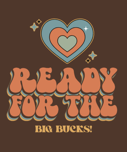 T-Shirt Design Generator for Graduates Featuring a Colorful Heart Graphic