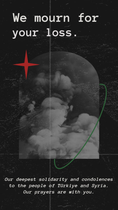 Instagram Story Maker to Mourn Earthquake Victims From Syria and Turkey