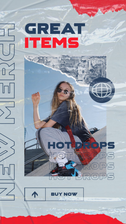 New Merch Instagram Story Generator for a Fashion Store