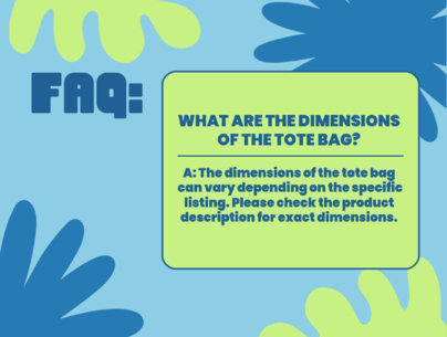 Etsy Listing Creator Featuring Frequent Asked Questions and a Colorful Background 5448f